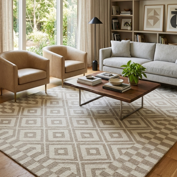 Diamond Weave Heritage Hand Tufted Wool Rug