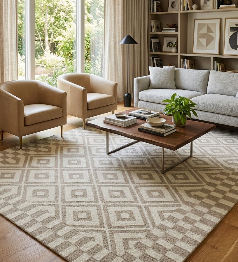 Diamond Weave Heritage Hand Tufted Wool Rug