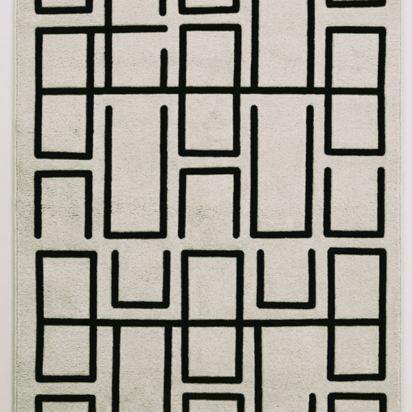Linear Maze Hand Tufted Wool Rug