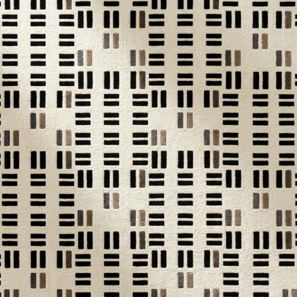 Monochrome Rhythm Hand Tufted Wool Rug