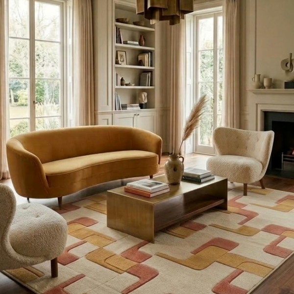 Terra Mosaic Hand Tufted Wool Rug