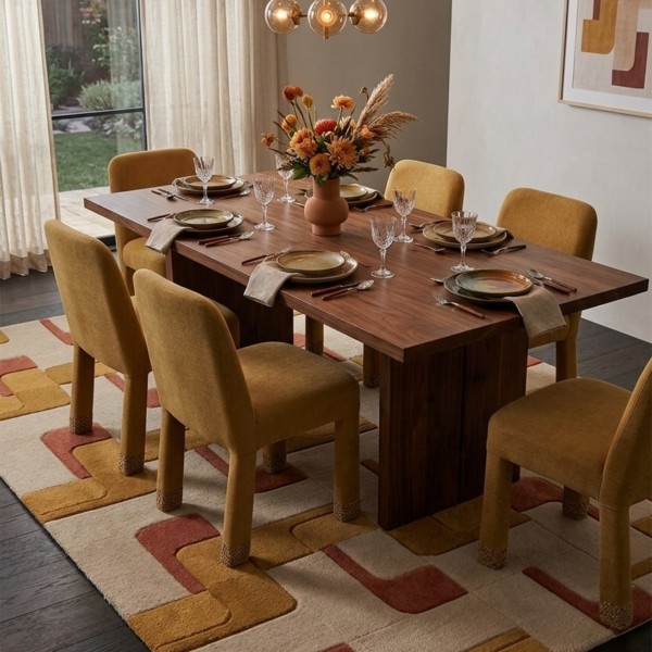 Terra Mosaic Hand Tufted Wool Rug