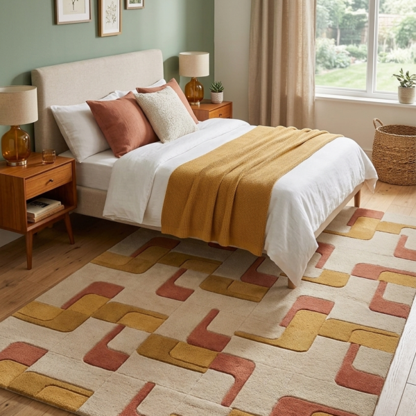 Terra Mosaic Hand Tufted Wool Rug