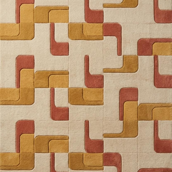 Terra Mosaic Hand Tufted Wool Rug
