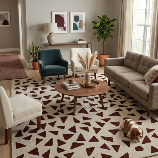 Terra Scatter Hand Tufted Wool Rug