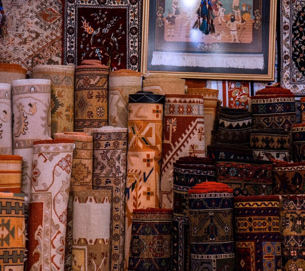 Premium handmade Indian rug in a modern interior