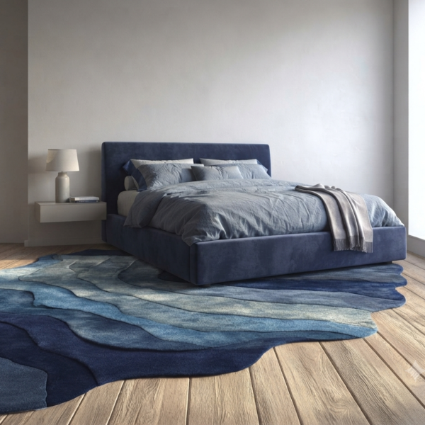 Abstract Wave Area Rug