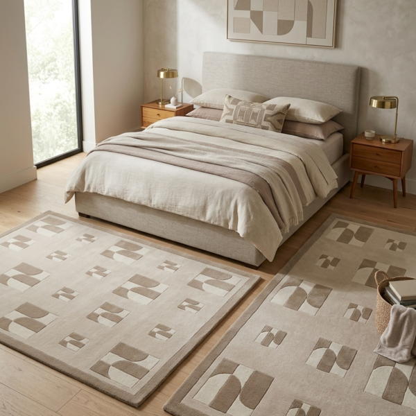 Contemporary Abstract Arch Geometric Area Rug