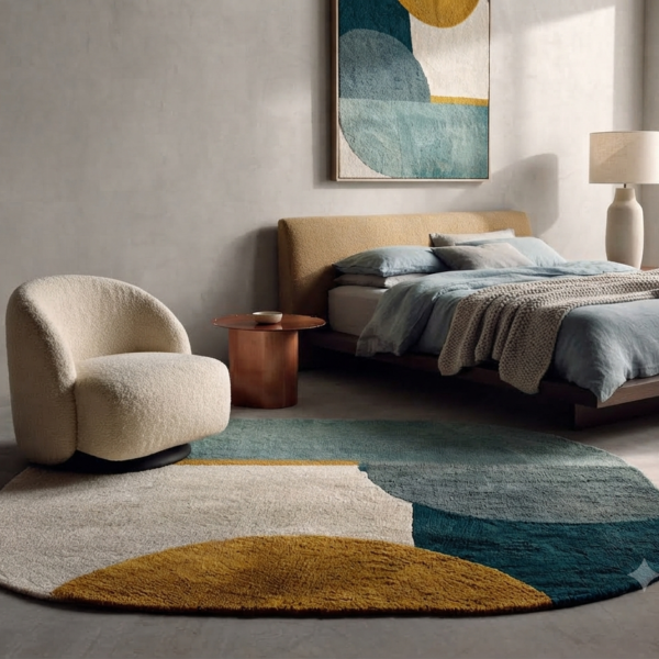 Modern Abstract Geometric Area Rug
