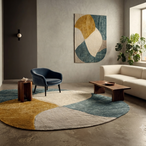 Modern Abstract Geometric Area Rug
