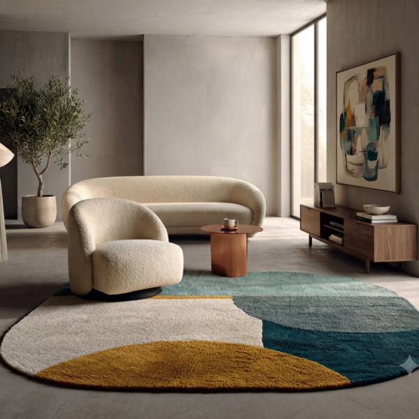 Modern Abstract Geometric Area Rug