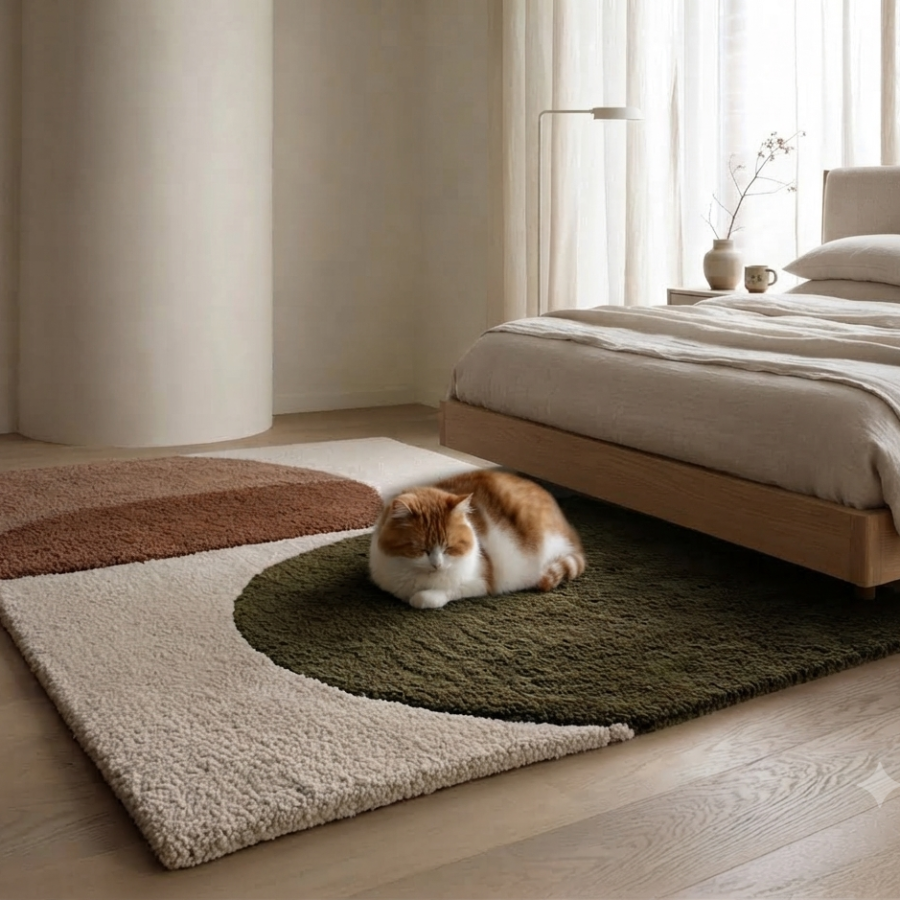 Netyex Modern Abstract Geometric Area Rug