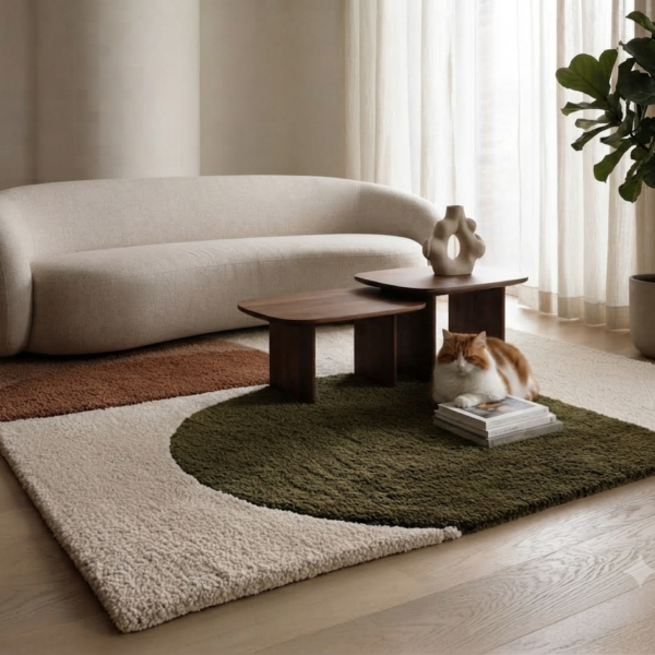 Netyex Modern Abstract Geometric Area Rug