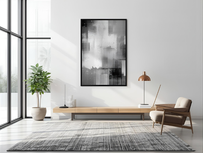 Abstract Patterned Wall Hanging Rug