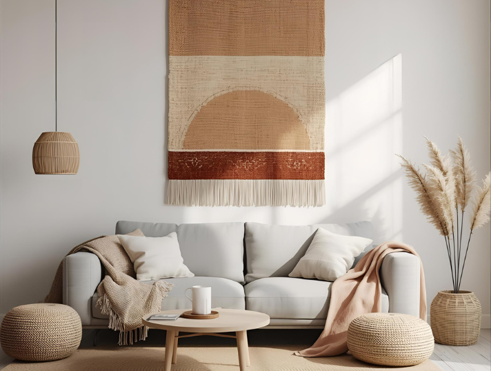 Artisanal Handwoven Wall Hanging Rug