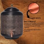 Copper Carving Water Dispenser Matka Vessel