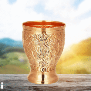 Embossed Mango Glass Copper Tumbler