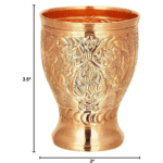 Embossed Mango Glass Copper Tumbler