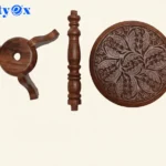 Hand-Carved Sheesham Round Multipurpose Corner/Bed-Side/End Table