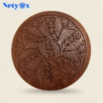 Hand-Carved Sheesham Round Multipurpose Corner/Bed-Side/End Table