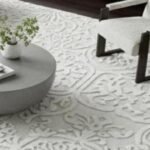 Hand Tufted Floral Persian Decorative White Modern Flower Pattern Area Rugs
