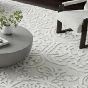 Hand Tufted Floral Persian Decorative White Modern Flower Pattern Area Rugs