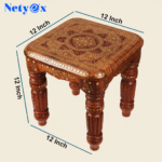 Home Decor Items Collapsible Sheesham Wood Folding Stool