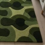 Modern Green Forest Hand Tufted Wool Area Rug