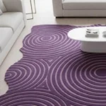 Modern Purple Abstract Hand Tufted Wool Rugs