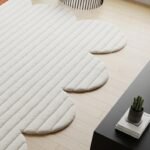 Modern Terracotta and Ivory Hand Tufted Wool Area Rugs