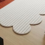 Modern Terracotta and Ivory Hand Tufted Wool Area Rugs