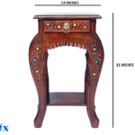 Natural Wood Side Table Wooden Stool