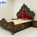 Royal King Size Wooden Carved Bedroom Set