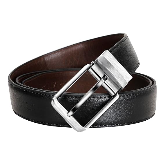 Reversible Pu-Leather Formal Belt For Men