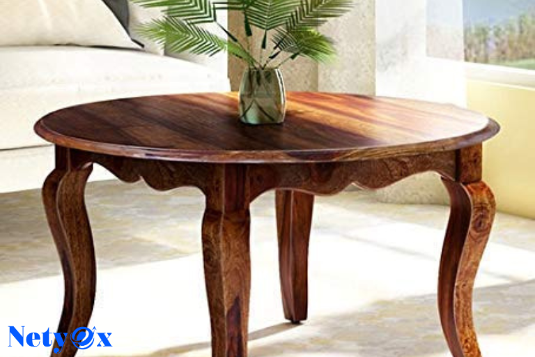 Sheesham Wood Round Coffee Table