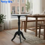 Side Table Oak Tray Small Round End Table