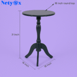 Side Table Oak Tray Small Round End Table