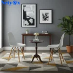 Side Table Oak Tray Small Round End Table