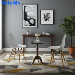 Side Table Oak Tray Small Round End Table