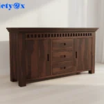 Solid Sheesham Wood Wooden Cabinet Sideboard