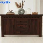Solid Sheesham Wood Wooden Cabinet Sideboard
