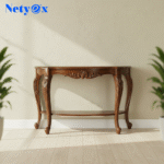 Space-Saving Half-Round Entryway & Accent Table (Solid Sheesham)