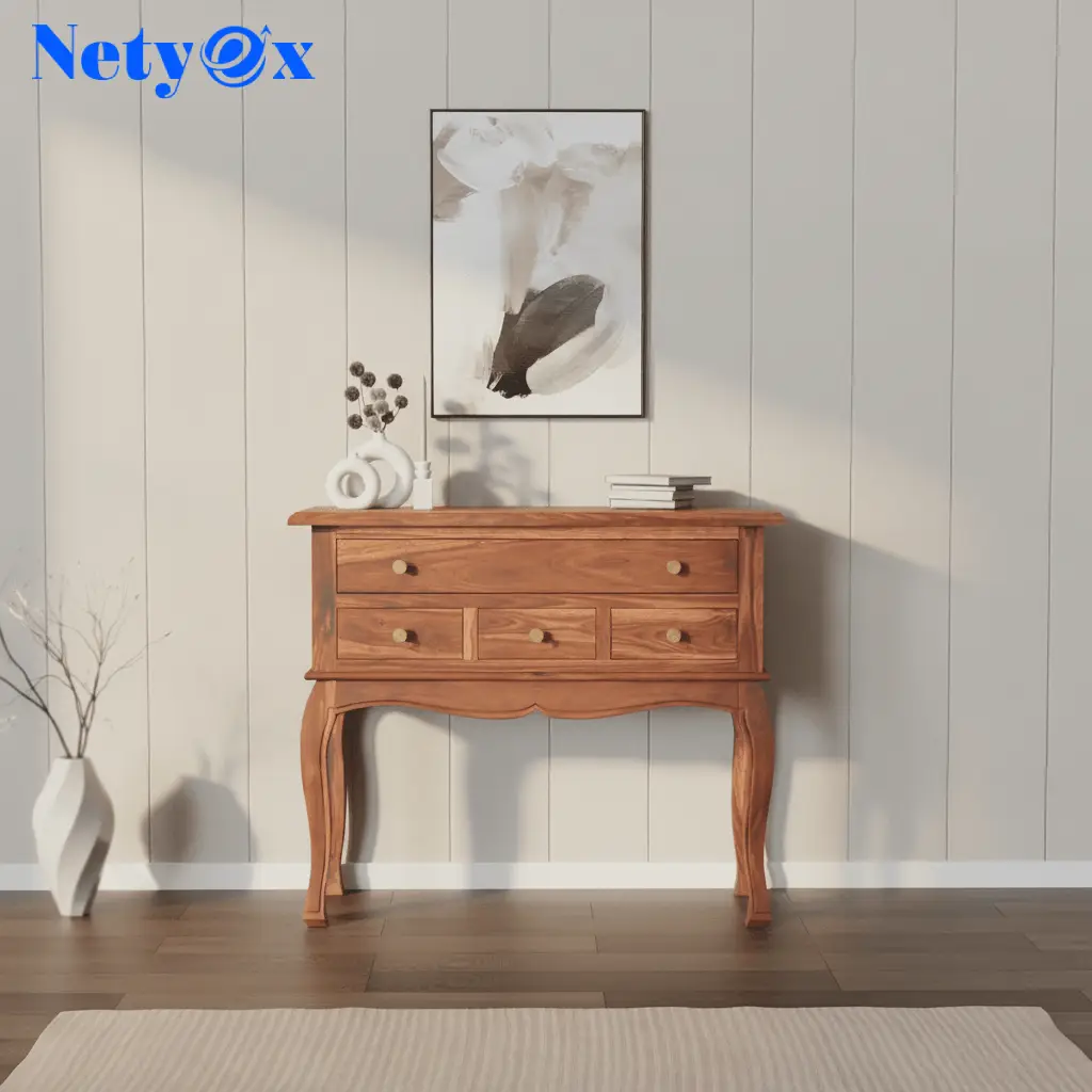 Wooden Console Table for Living Room