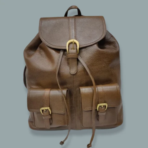 Executive Genuine Leather Backpack