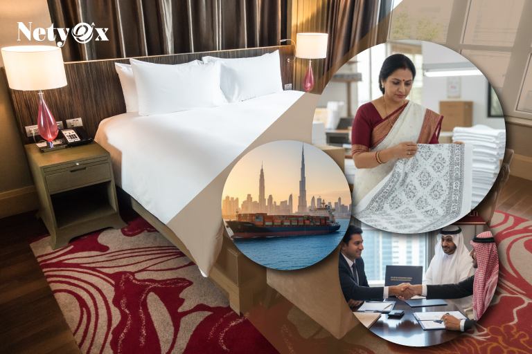 How to Export Cotton Bedsheets from India to Dubai Hotels
