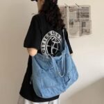 Shoulder Bag for Women Denim Crossbody Hobo Bag