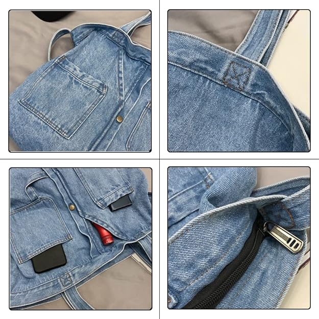 Shoulder Bag for Women Denim Crossbody Hobo Bag