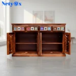Solid Sheesham Wood Sideboard TV Cabinet for Living Room