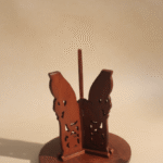 Wooden Hand-Crafted Folding Side Stool for Living Room and Office