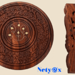 Wooden Hand-Crafted Folding Side Stool for Living Room and Office